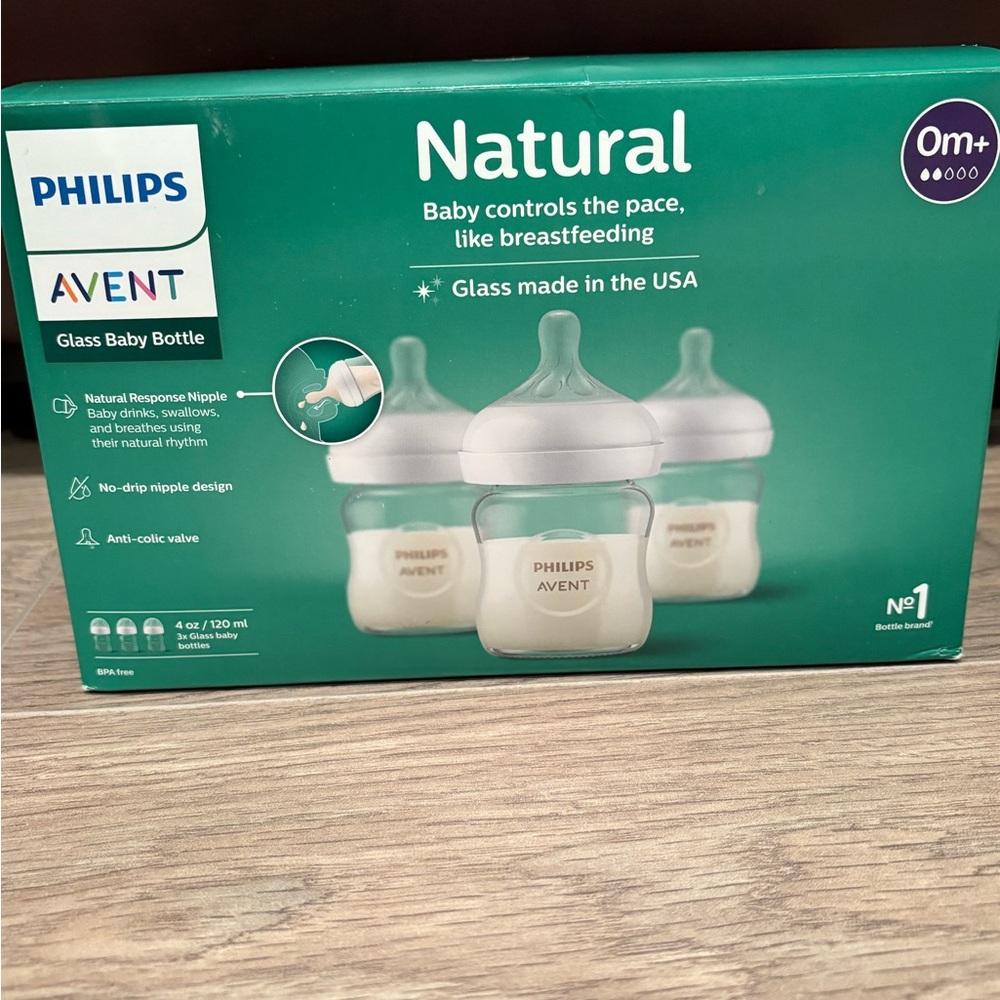 Philips Avent Natural Glass Baby Bottles